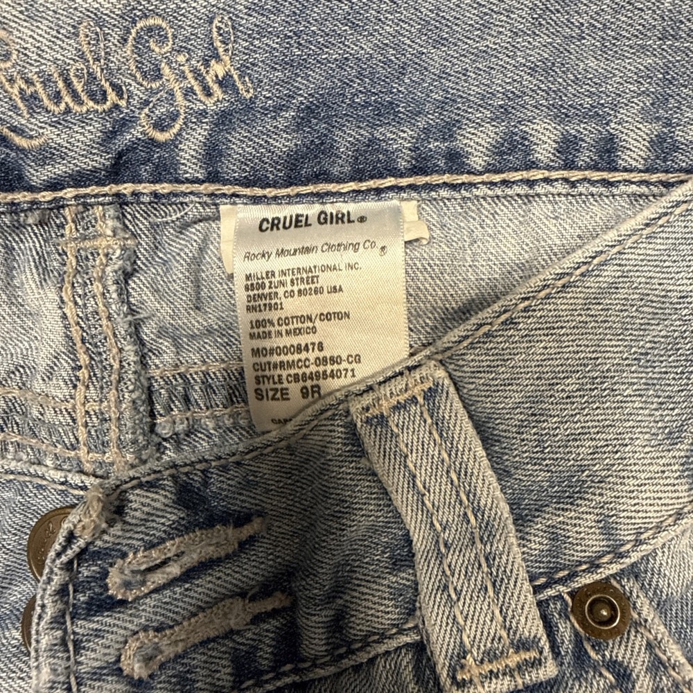 Cruel Girl Women's Jeans Size 9R Light Wash 100% Cotton Bootcut Style - Picture 3 of 14
